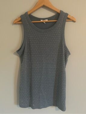 Maurices Gray Sparkle Knit Tank Top
